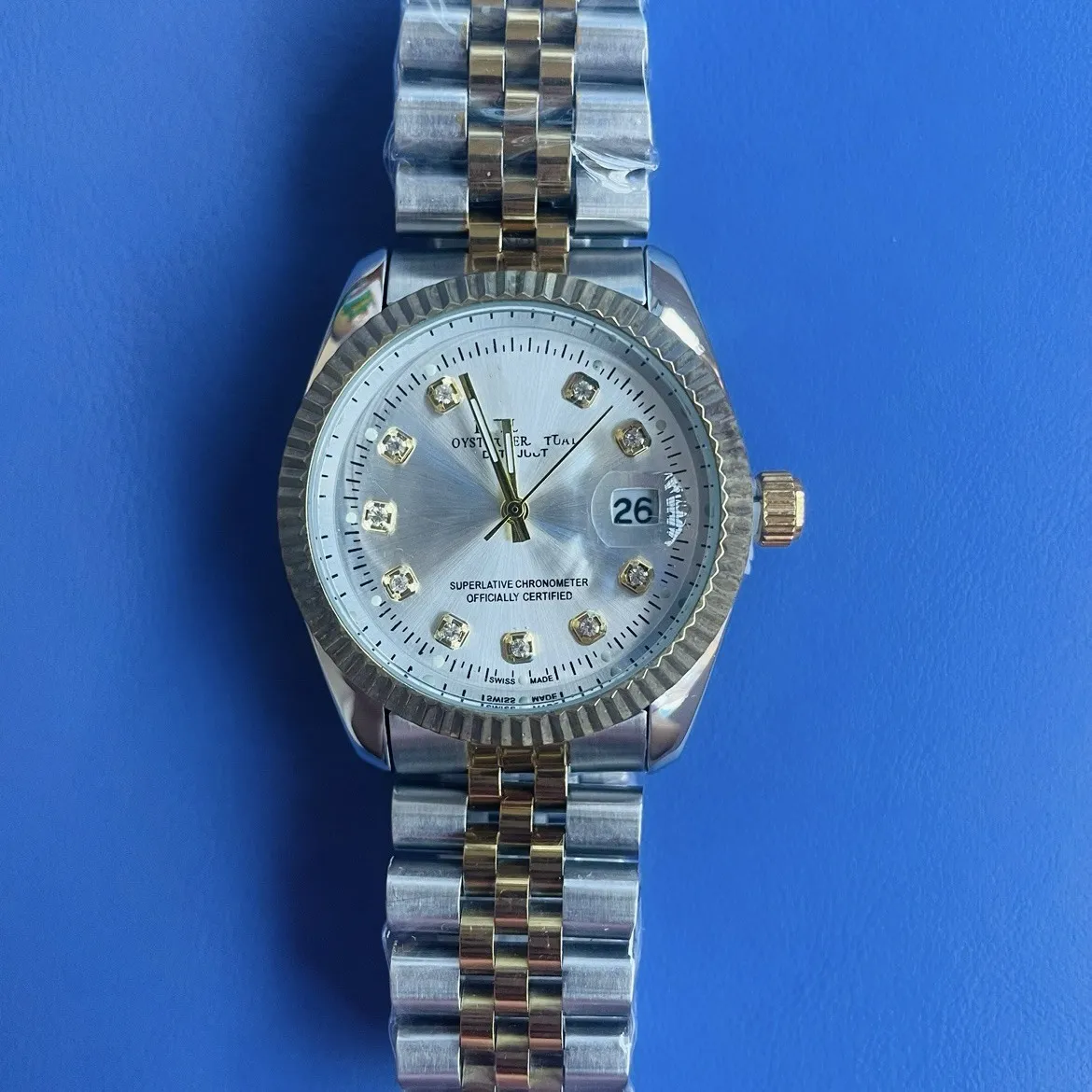 watch! Foreign trade Laojia classic log series 36MM (sweep second movement + solid steel belt) thumbnail 2