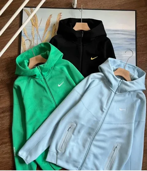 Nike x Nocta Tech Fleece Logo Silicone Print Sports Zip Hoodie thumbnail 2