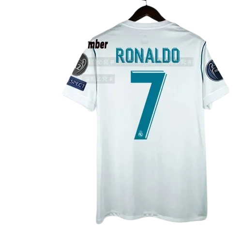 17-18 Real Madrid home jersey Champions League version thumbnail 2