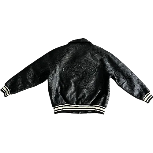 corteiz jacket 100% leather thumbnail 2