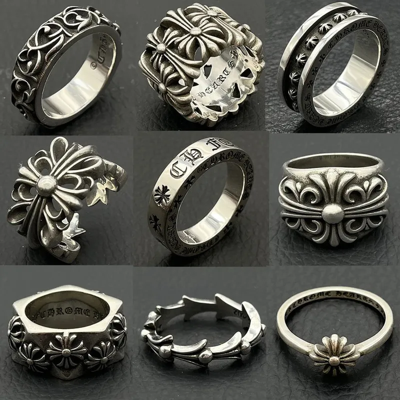 Crowe vintage eternal heart ring tomb iris ring scout flower cross flower vine classic 11 - Image 1