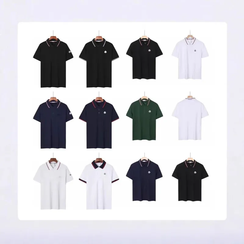 Cross border foreign trade summer new Mengkou Miao men s polo shirt short sleeved pique cotton lapel Mengjia T shirt men s casual 94 - Image 1